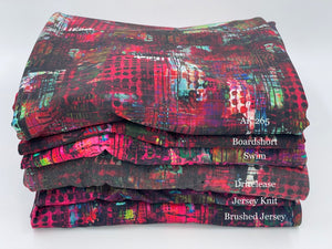 Brushed Jersey: Pink Urban Jungle