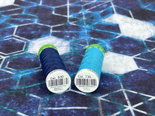 Charger l&#39;image dans la galerie, Brushed Jersey: Blue Hexagons