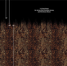 Load image into Gallery viewer, Jersey Knit: Falling Leopard Border 1.5 Yard Panel
