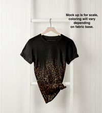 Load image into Gallery viewer, Jersey Knit: Falling Leopard Border 1.5 Yard Panel