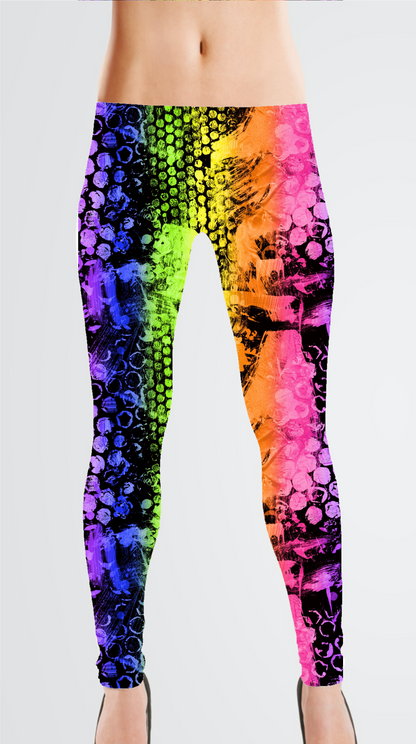 Brushed Jersey: Neon Dots (Remnant: 18")