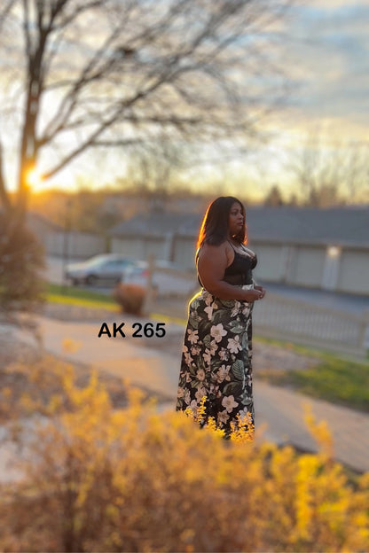 Jersey Knit: Magnolias (Remnant: 18")