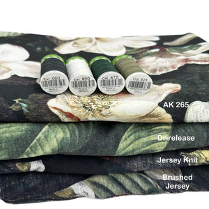 Brushed Jersey: Magnolias
