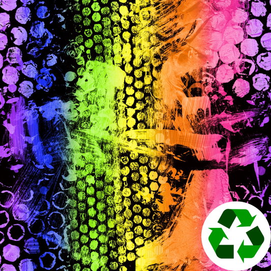 Brushed Jersey: Neon Dots (Remnant: 18")