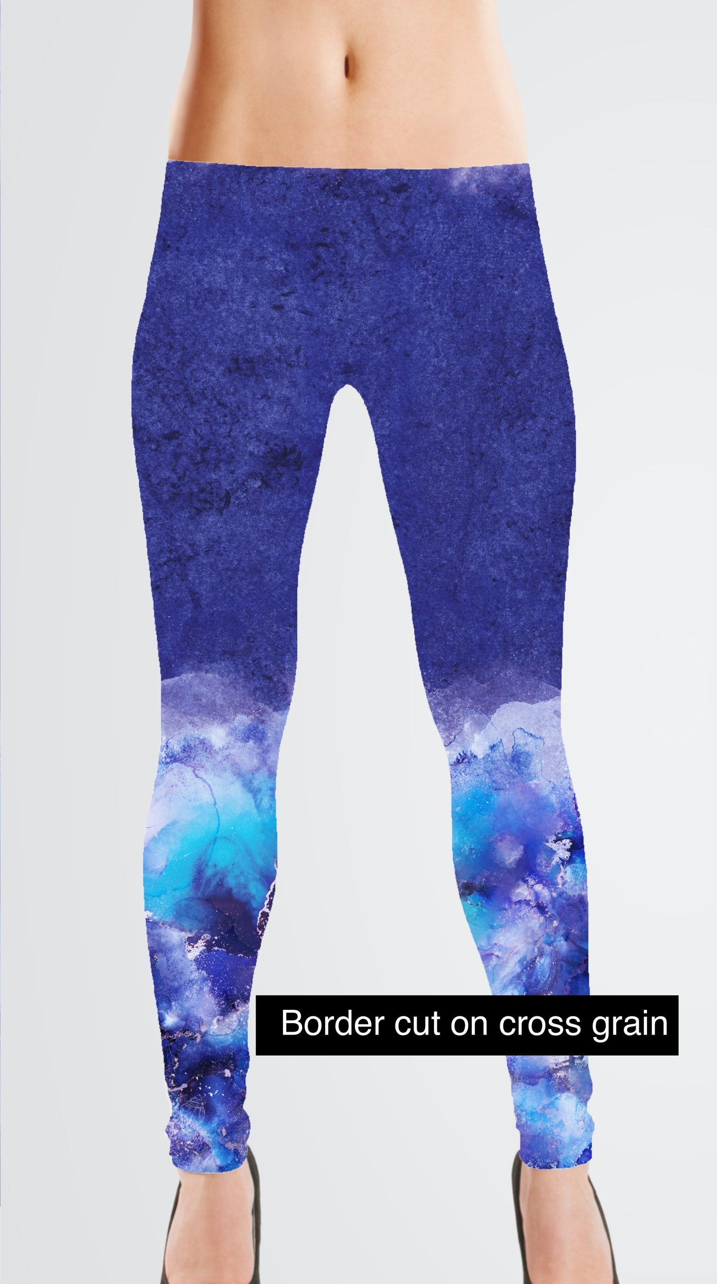 Brushed Jersey: Ocean Border