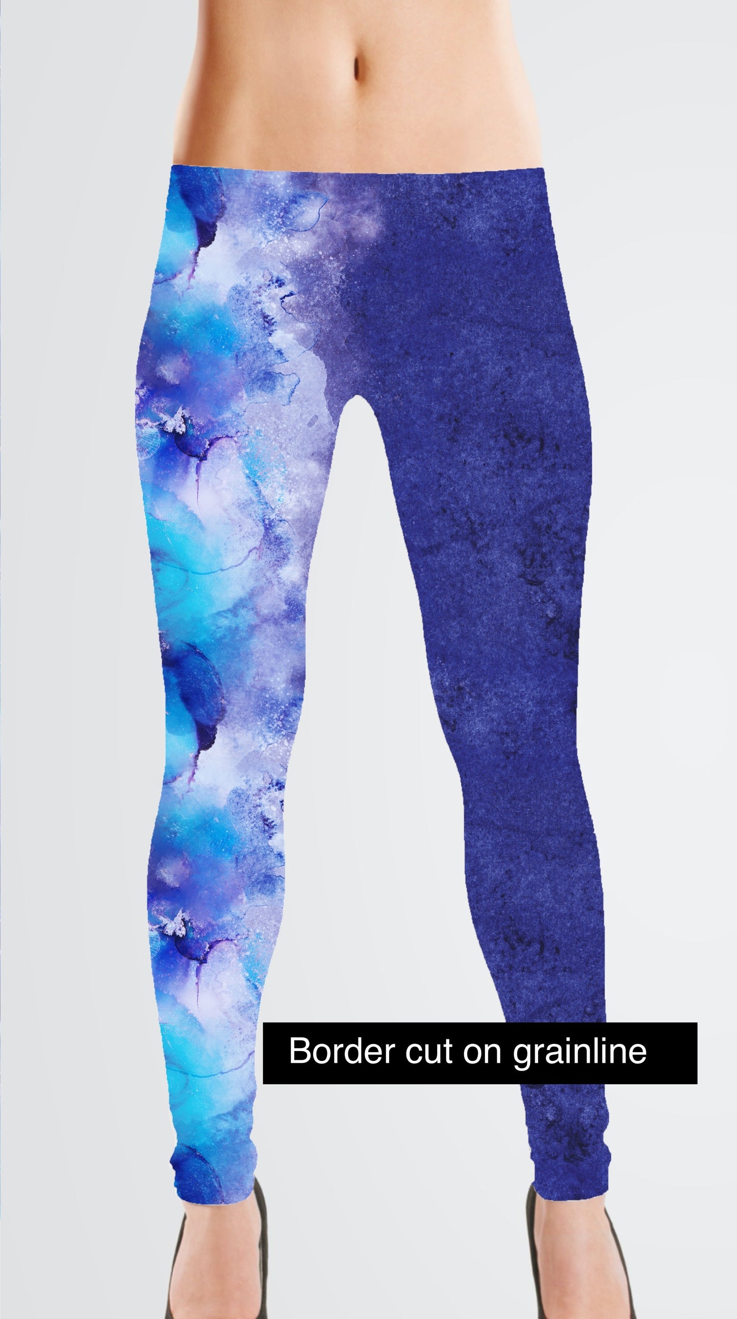 Brushed Jersey: Ocean Border
