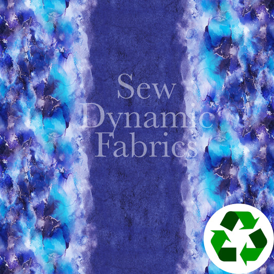 Brushed Jersey: Ocean Border