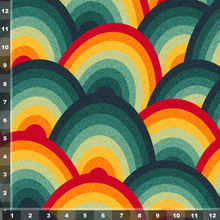 Load image into Gallery viewer, AK 245: Retro Rainbows - Large Scale (grainline)