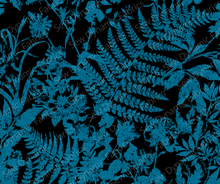 Load image into Gallery viewer, AK 245: Blue Leaves (cross grain)