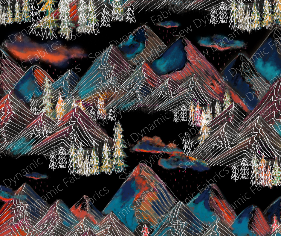 AK 245: Rainy Mountains (cross grain)