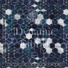 Charger l&#39;image dans la galerie, Brushed Jersey: Blue Hexagons