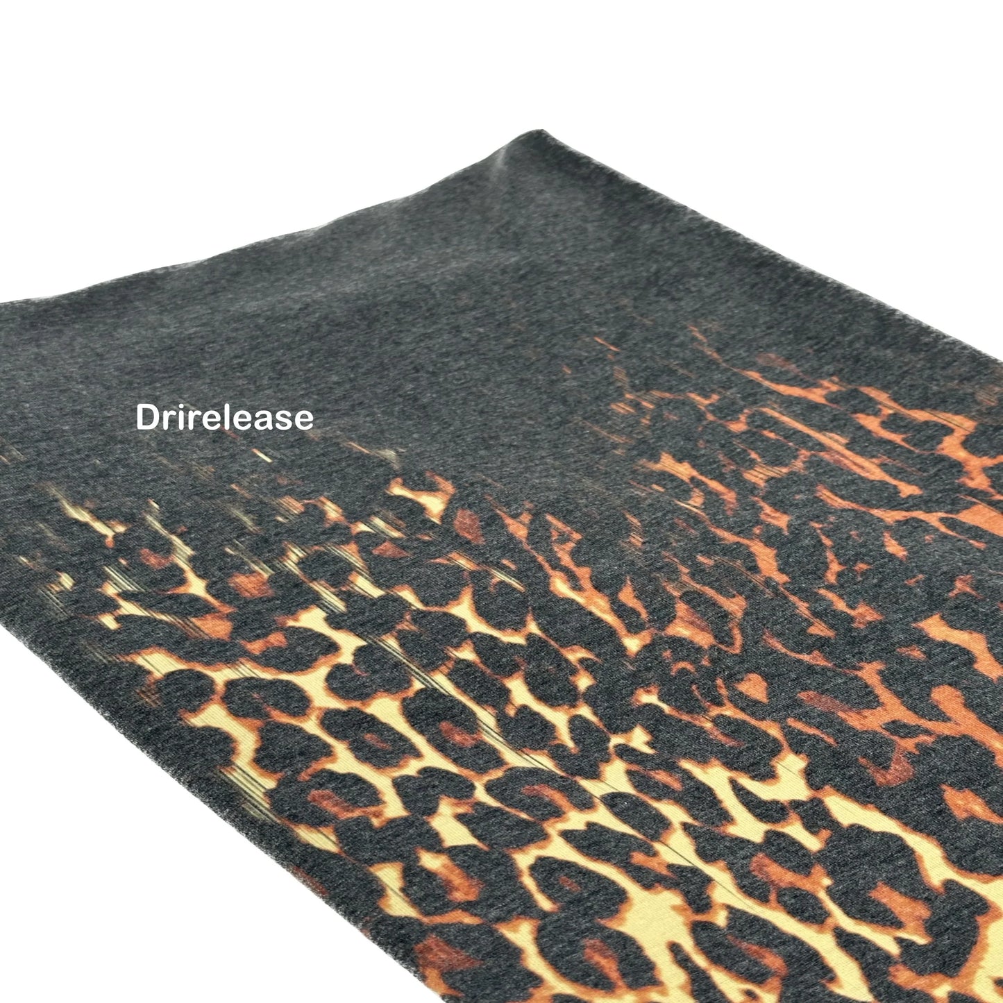 Brushed Jersey: Falling Leopard Border 1.5 Yard Panel (Flaw: small hole)
