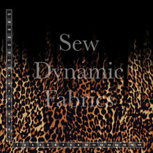 Load image into Gallery viewer, Jersey Knit: Falling Leopard Border 1.5 Yard Panel