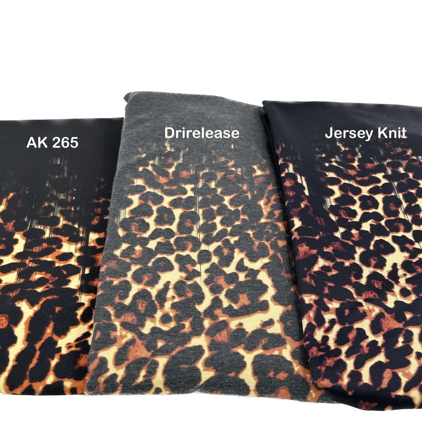 Brushed Jersey: Falling Leopard Border 1.5 Yard Panel (Flaw: small hole)