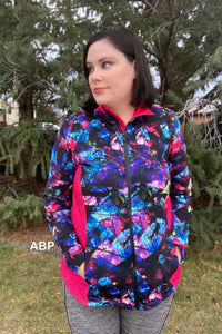 Jersey Knit: Illuminated Geo