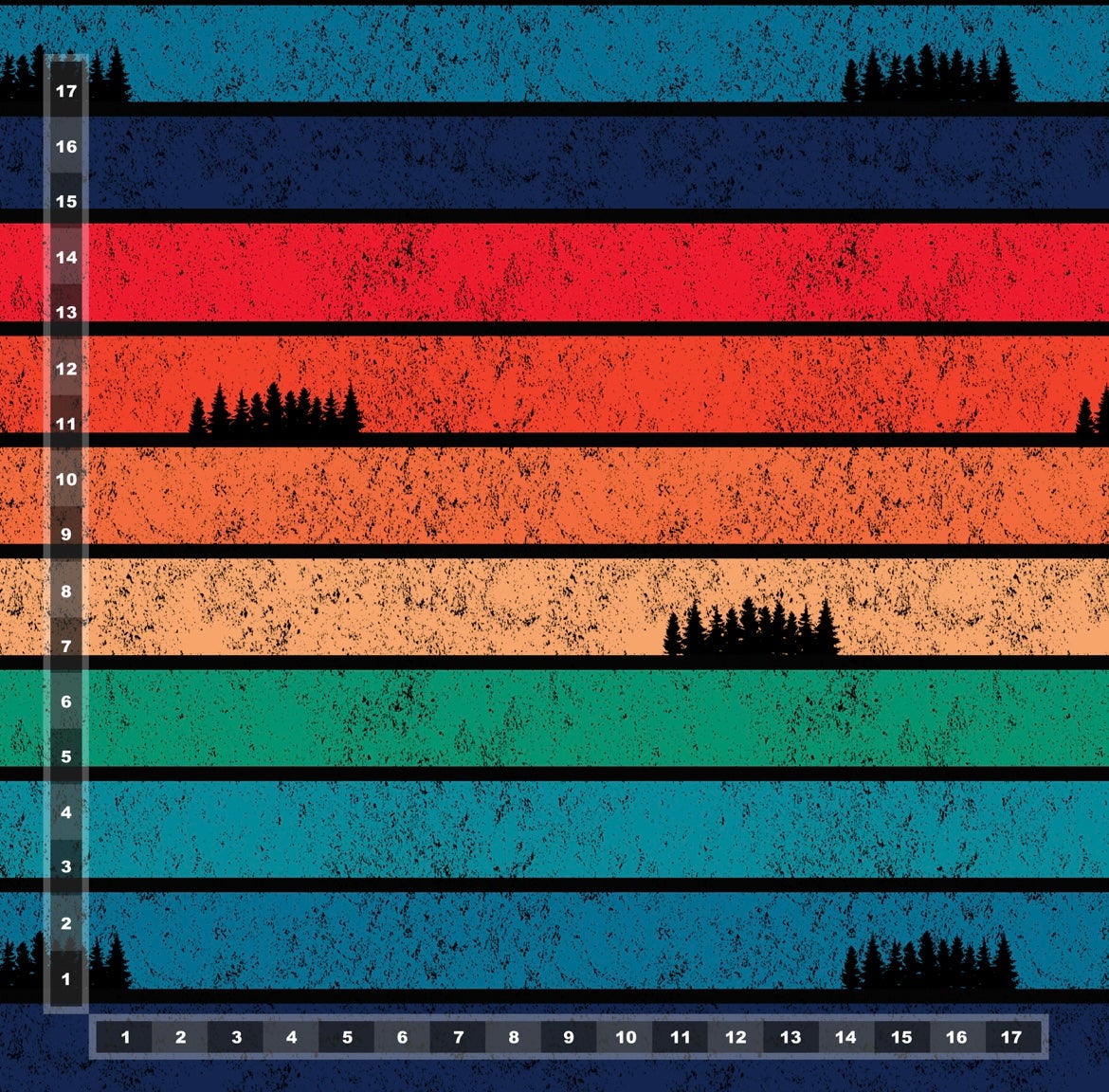 AK 245: Large Retro Stripes