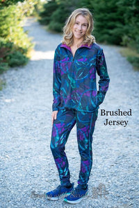 Brushed Jersey: Dark Jungle