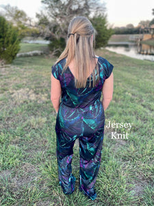Brushed Jersey: Dark Jungle