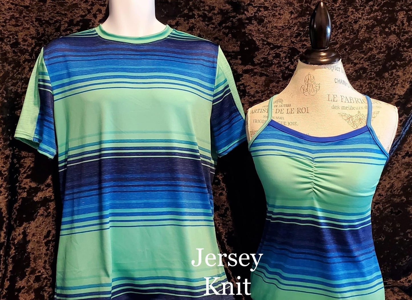 Drirelease: Green/Blue Stripes