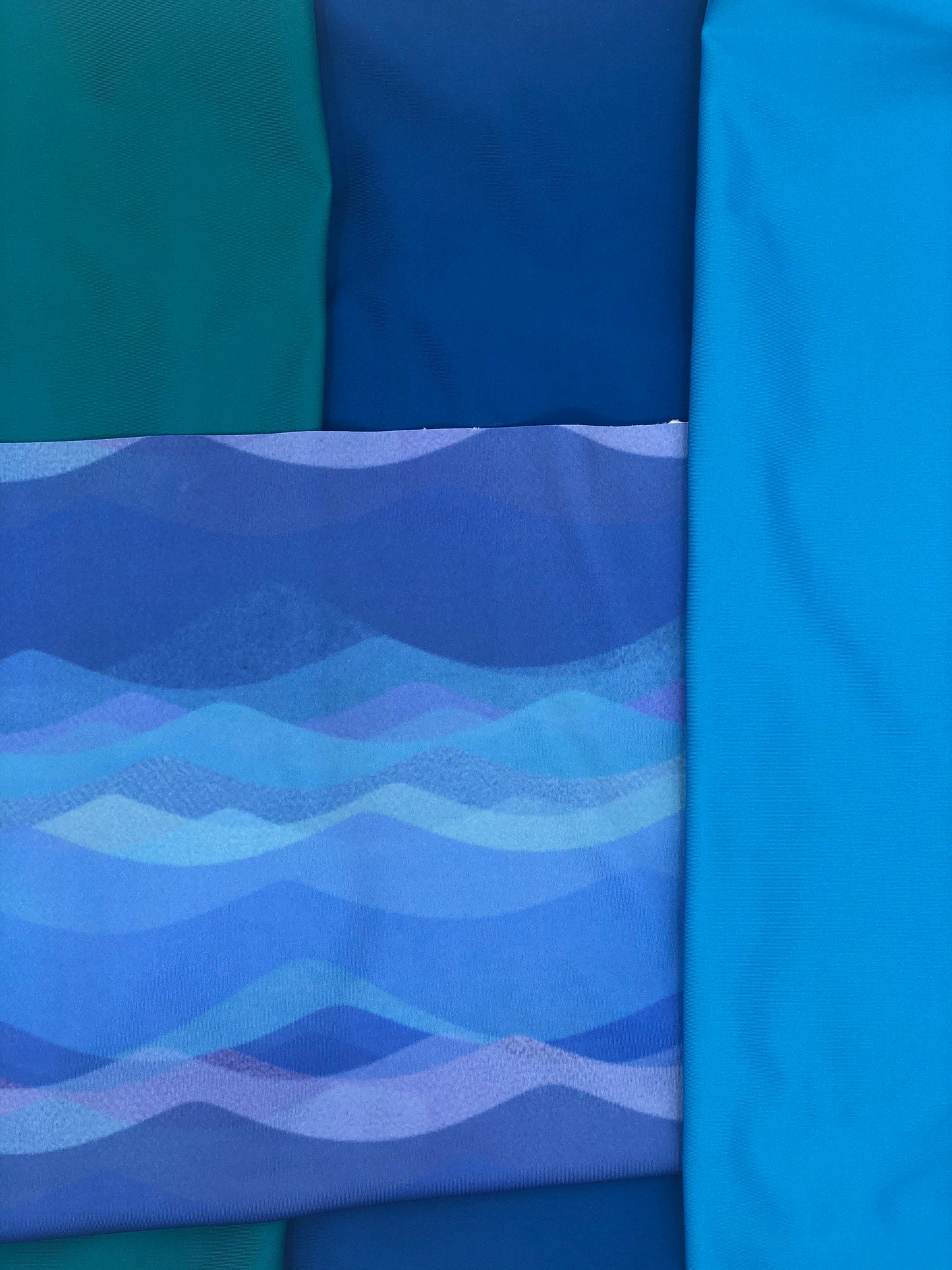 Solid Repreve Athletic Knit: Deep Lake (16.2 recycled bottles per yard)