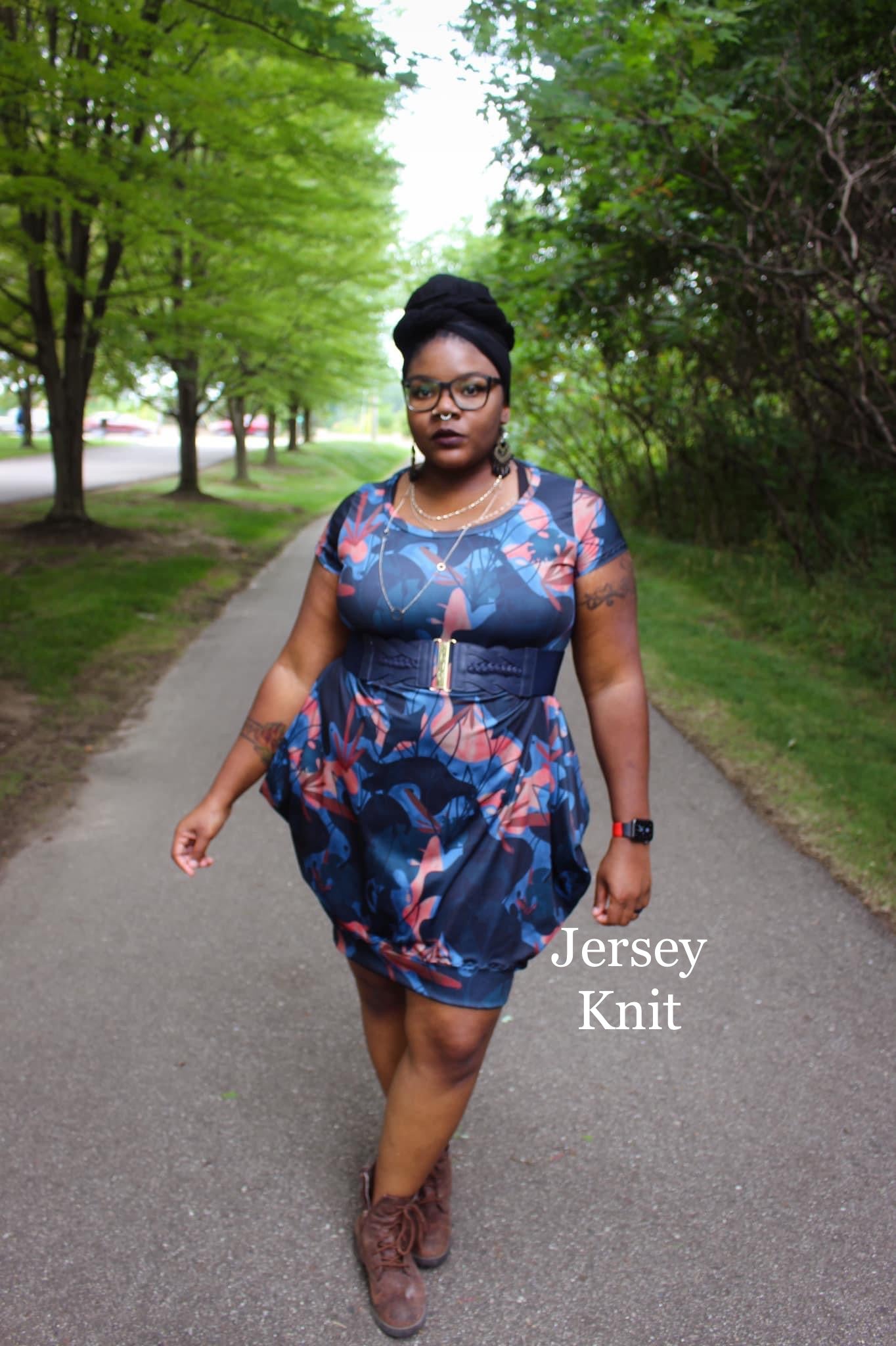 Jersey Knit: Abstract Jungle
