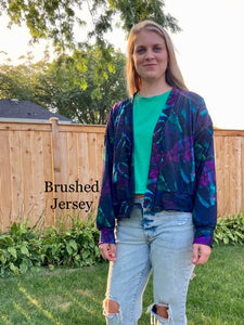 Brushed Jersey: Dark Jungle