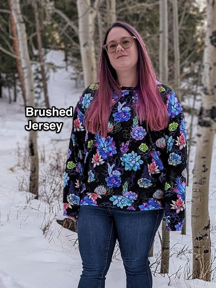 Brushed Jersey: Succulents (New Release)