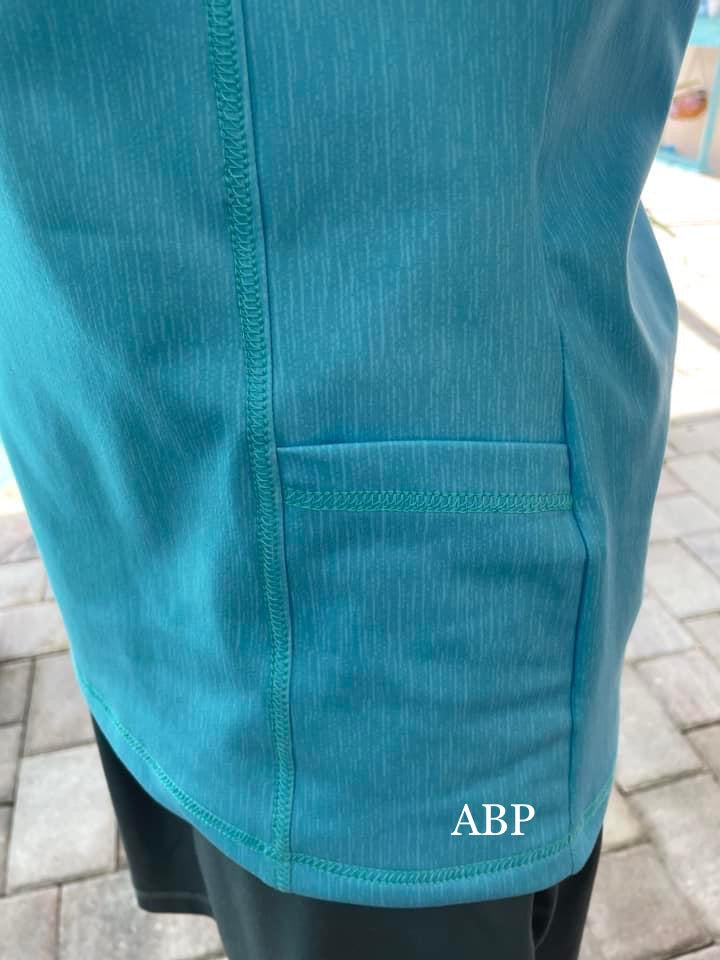 AK 265: Light Blue Printed Woven Texture (cross grain)