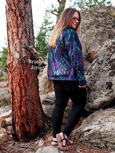 Brushed Jersey: Dark Jungle