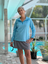 Charger l&#39;image dans la galerie, Brushed Jersey: Light Blue Printed Woven Texture