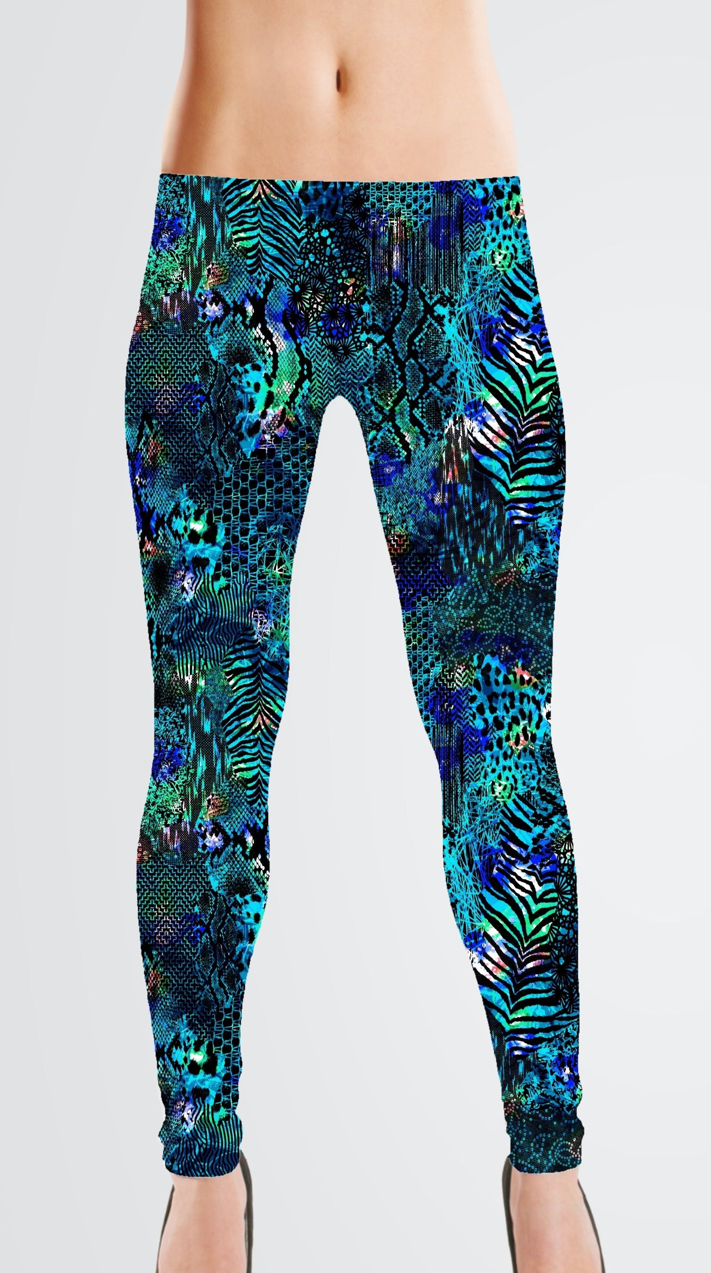 Jersey Knit: Digital Jungle (Remnant: 17")