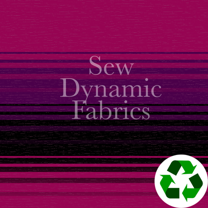 Brushed Jersey: Pink/Purple Stripes (Remnant: 35")