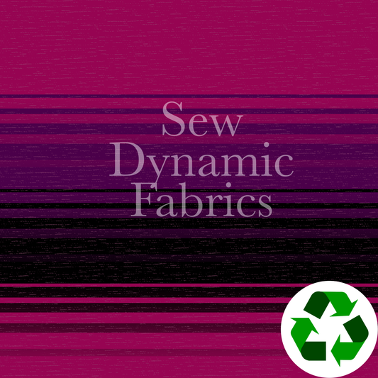 Brushed Jersey: Pink/Purple Stripes (Remnant: 35")