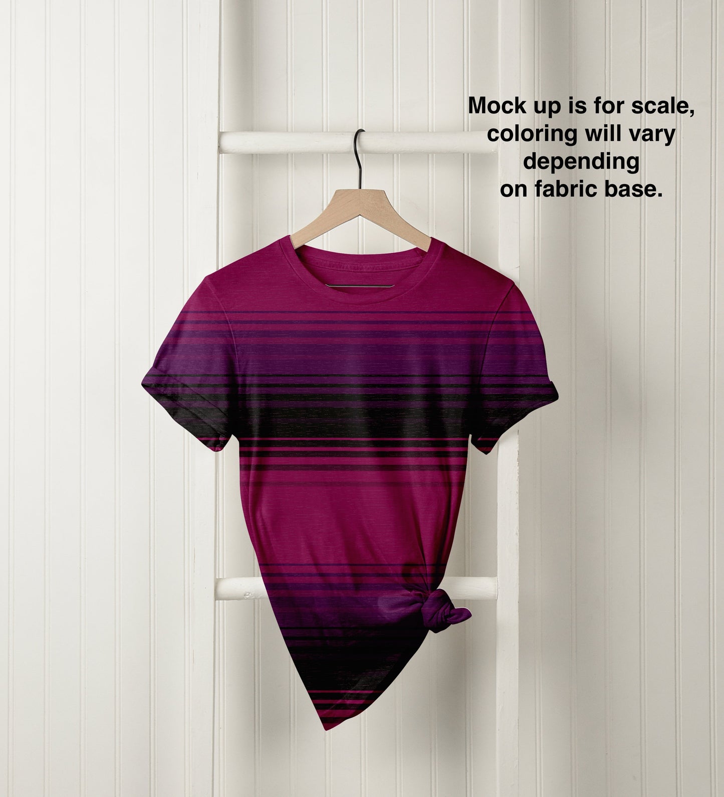 Brushed Jersey: Pink/Purple Stripes (Remnant: 35")