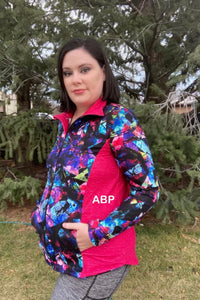 ABP: Raspberry Printed Woven Texture